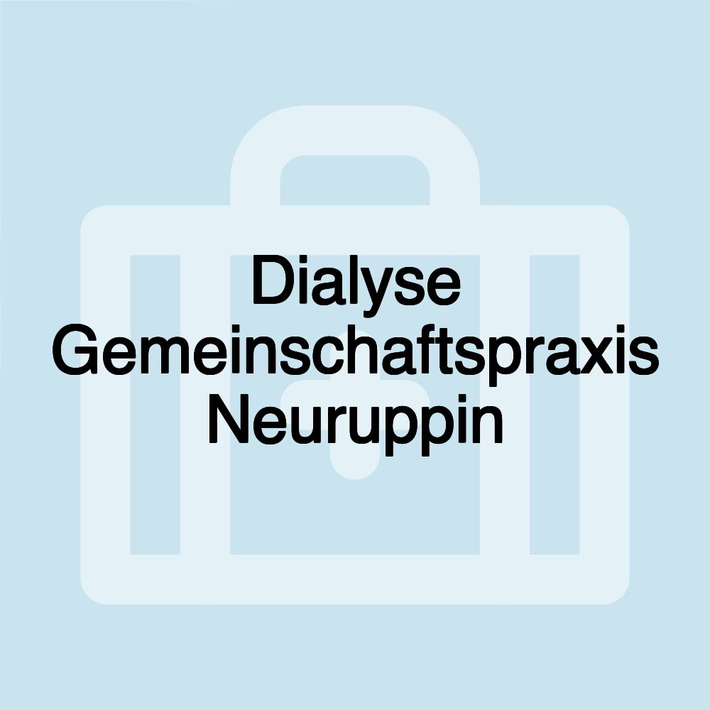 Dialyse Gemeinschaftspraxis Neuruppin