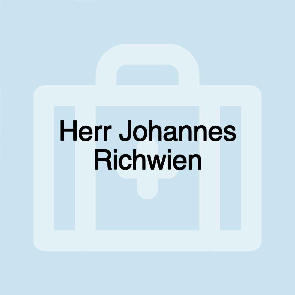 Herr Johannes Richwien