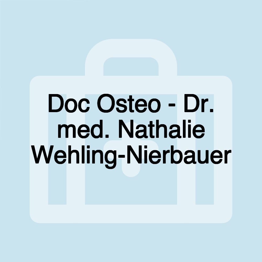 Doc Osteo - Dr. med. Nathalie Wehling-Nierbauer