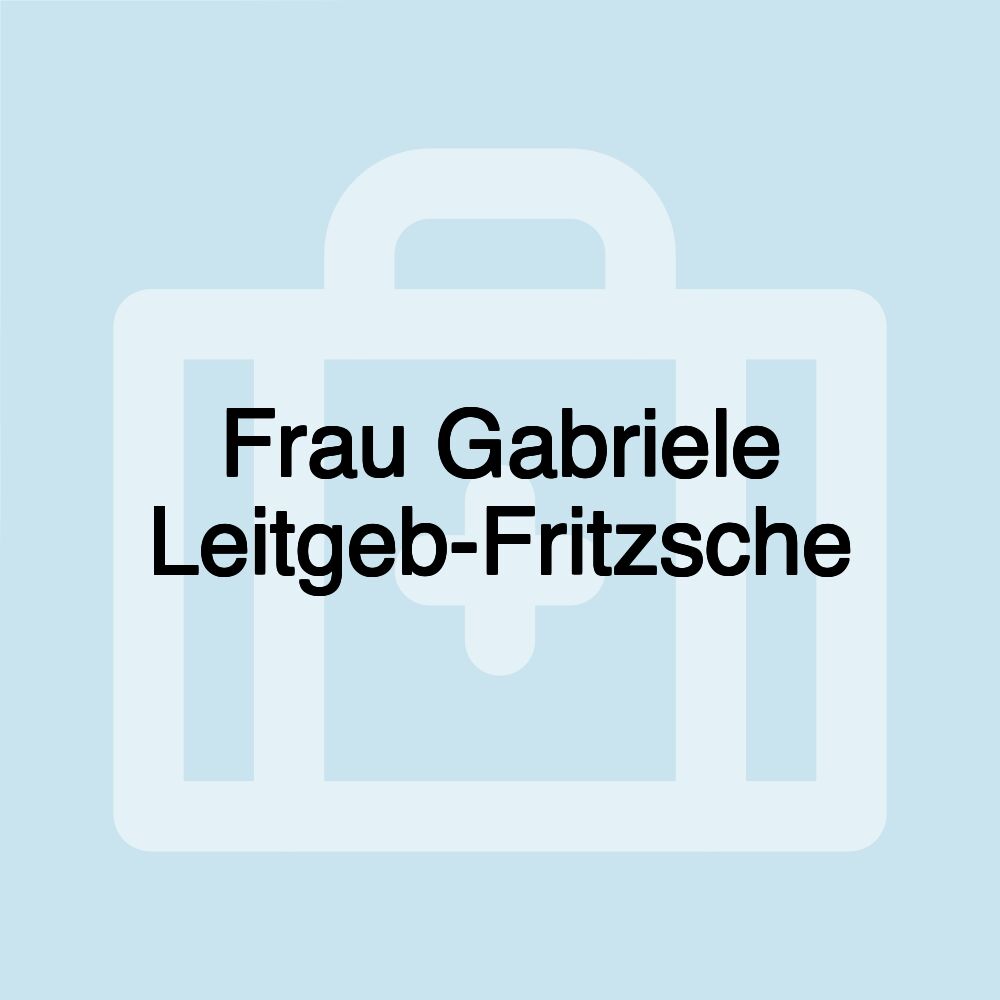 Frau Gabriele Leitgeb-Fritzsche