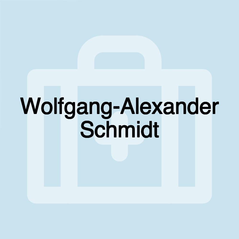 Wolfgang-Alexander Schmidt