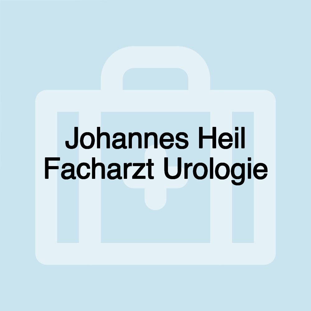 Johannes Heil Facharzt Urologie