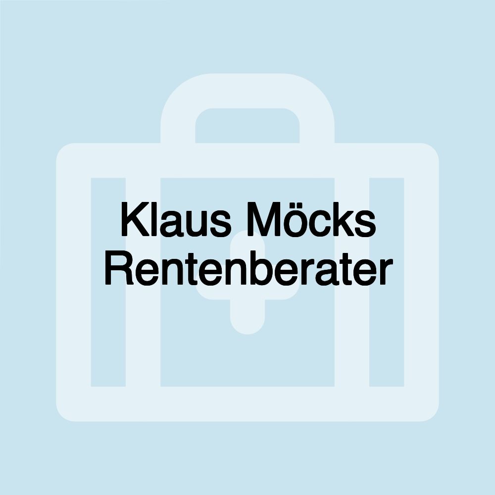 Klaus Möcks Rentenberater