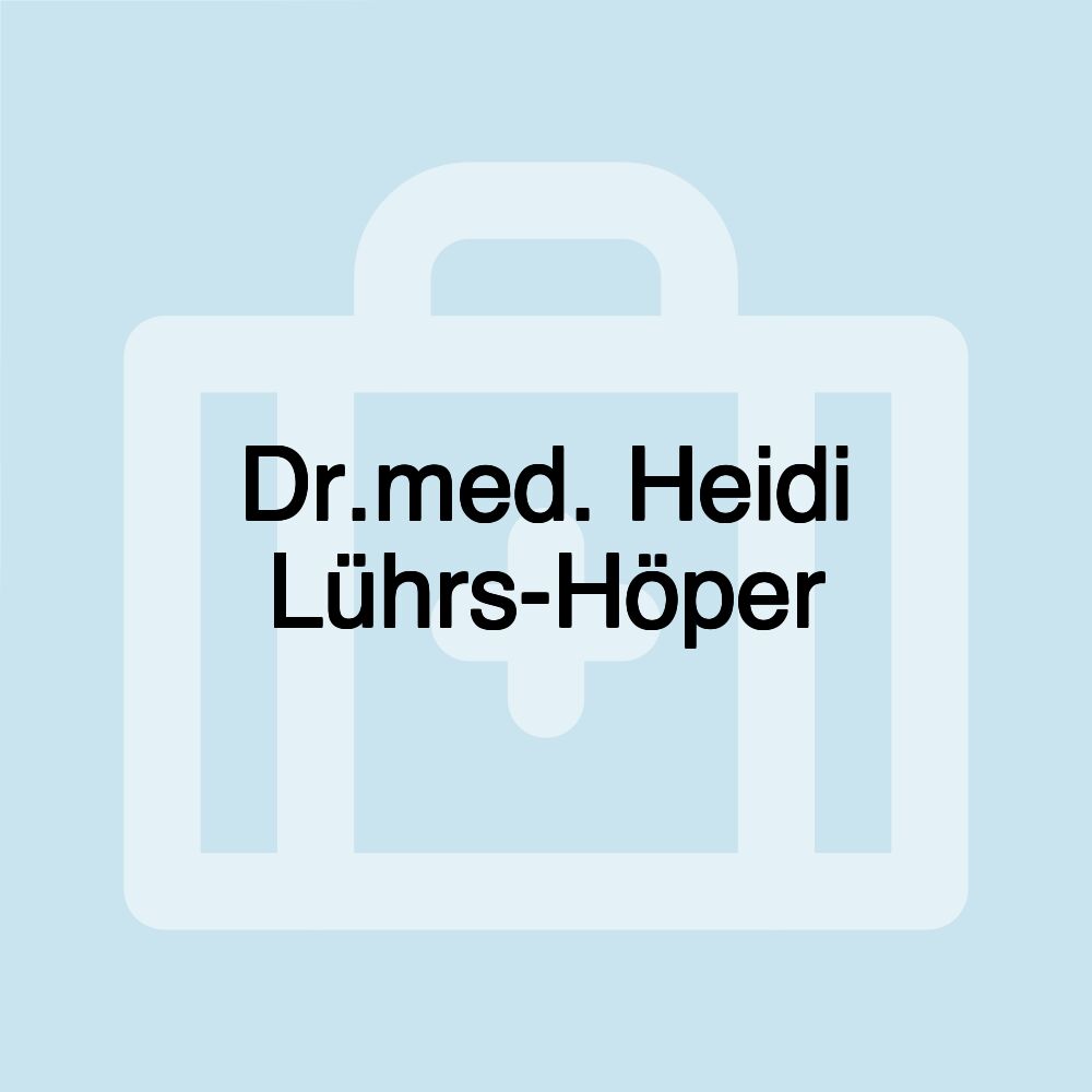 Dr.med. Heidi Lührs-Höper