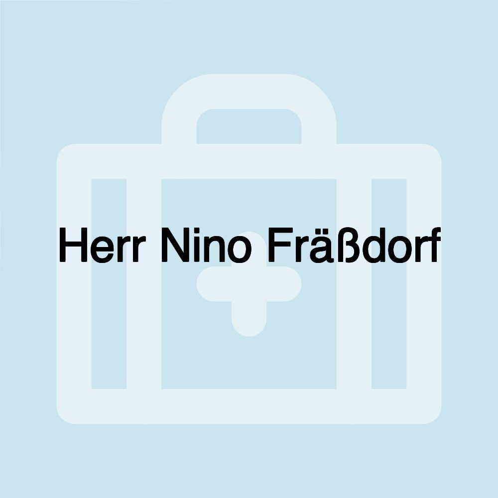 Herr Nino Fräßdorf