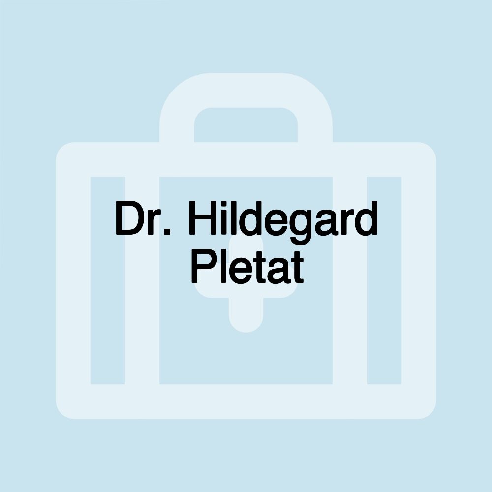 Dr. Hildegard Pletat