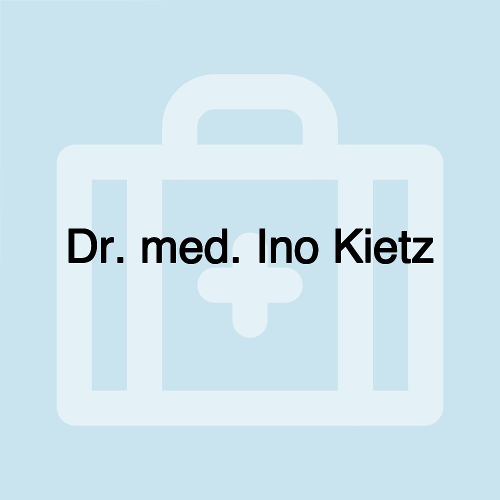 Dr. med. Ino Kietz