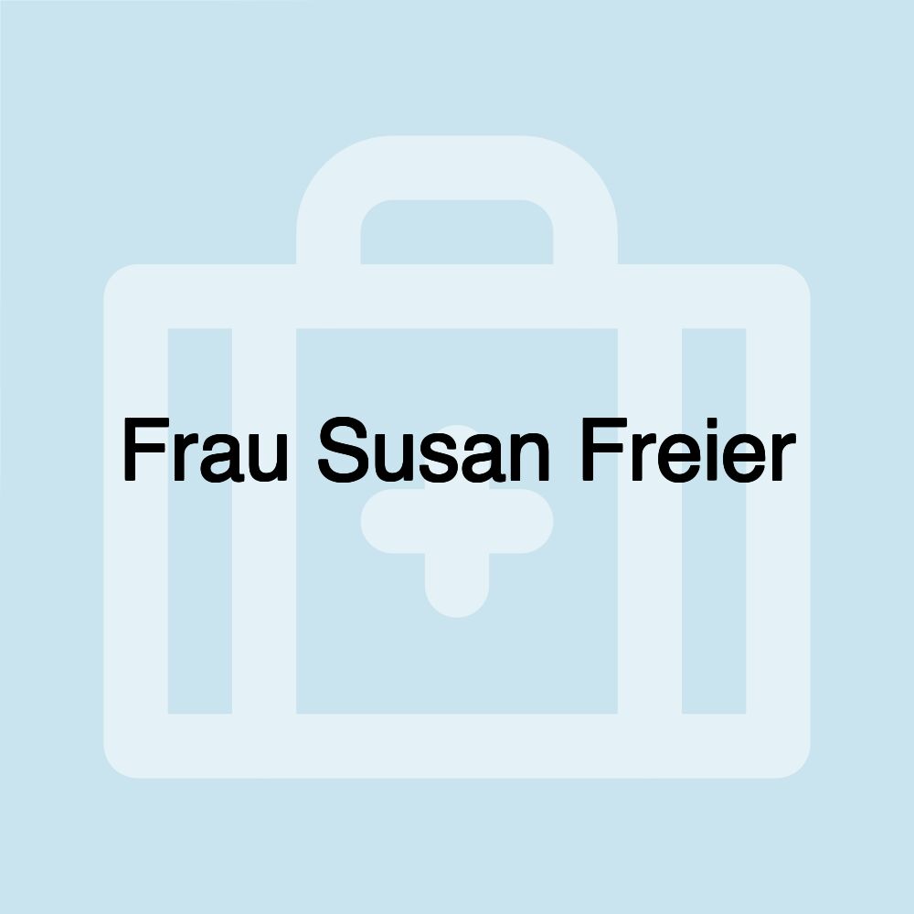 Frau Susan Freier