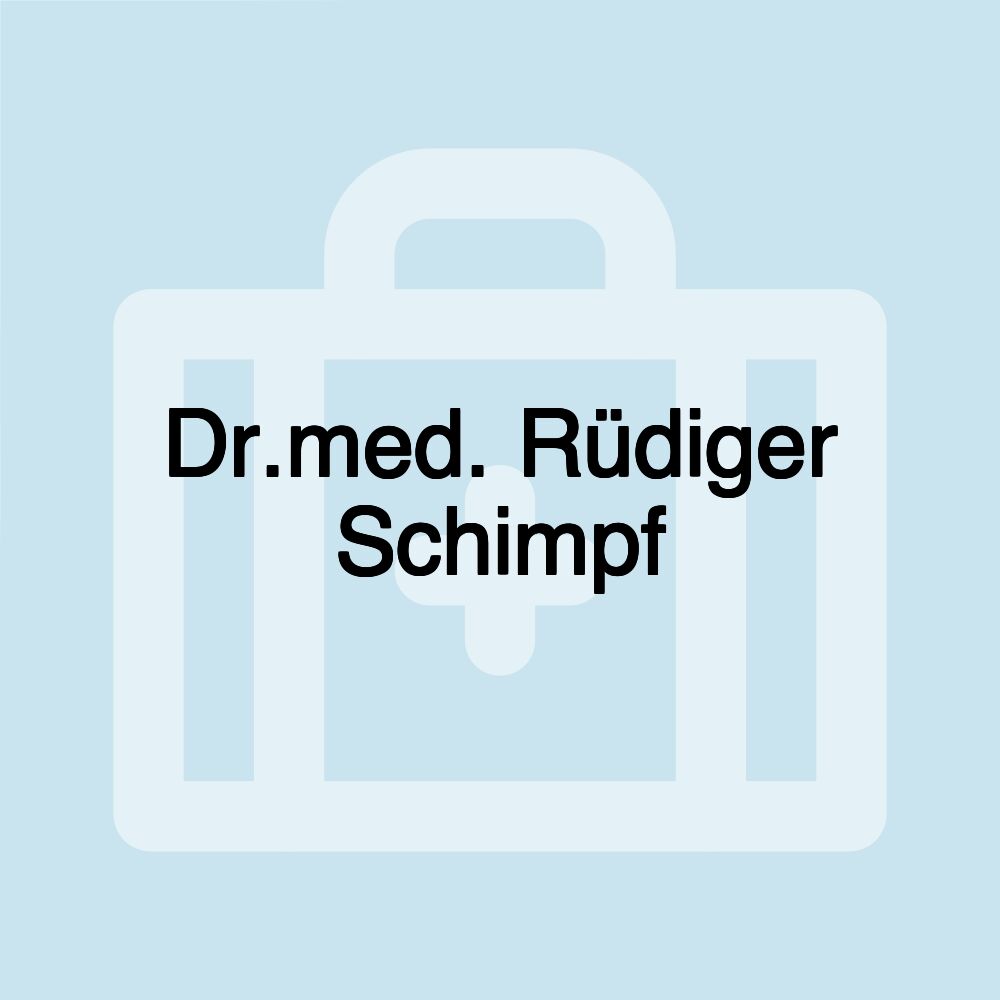 Dr.med. Rüdiger Schimpf