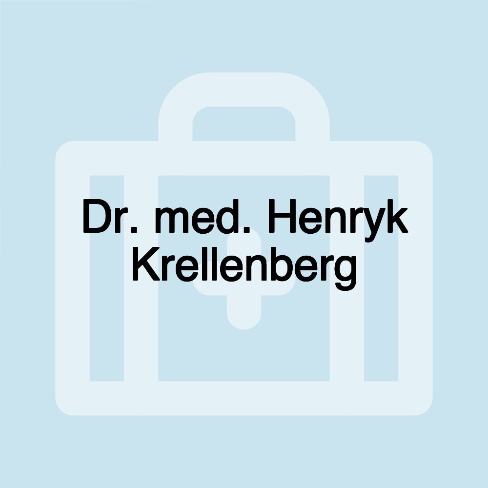 Dr. med. Henryk Krellenberg