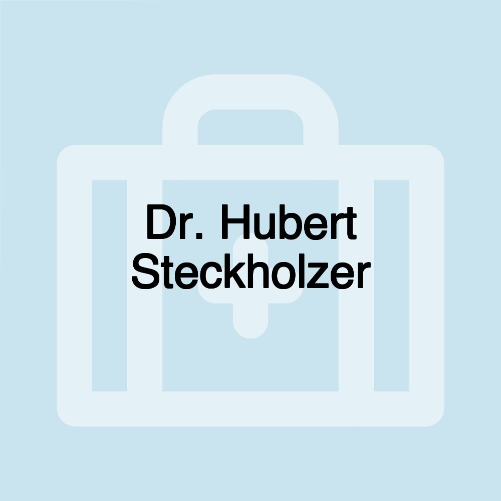 Dr. Hubert Steckholzer