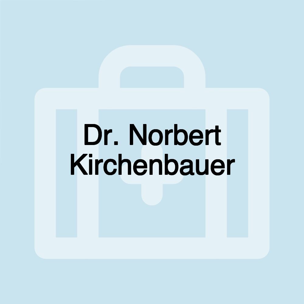 Dr. Norbert Kirchenbauer