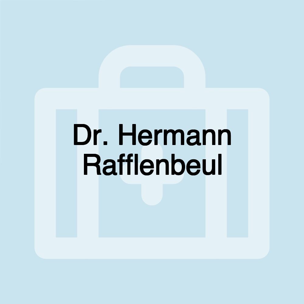 Dr. Hermann Rafflenbeul