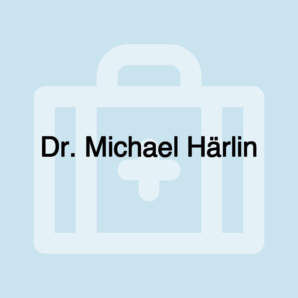 Dr. Michael Härlin