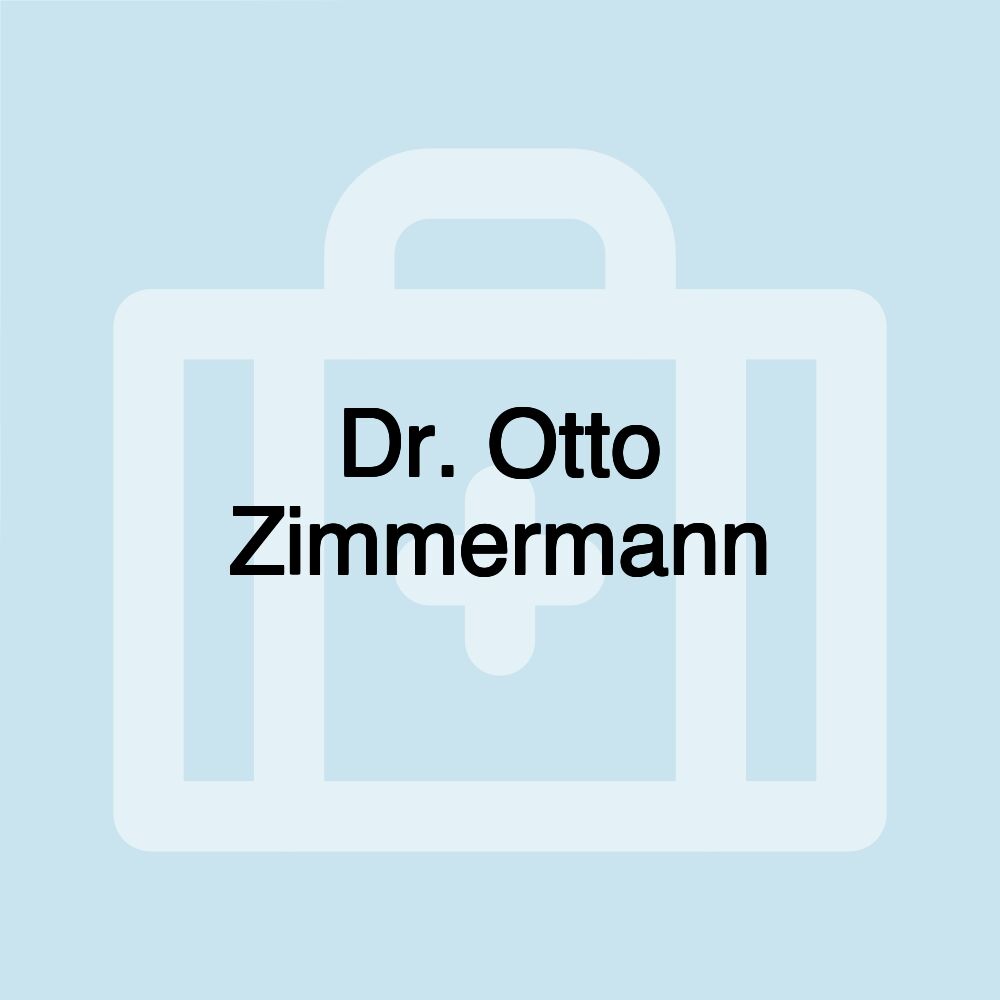 Dr. Otto Zimmermann