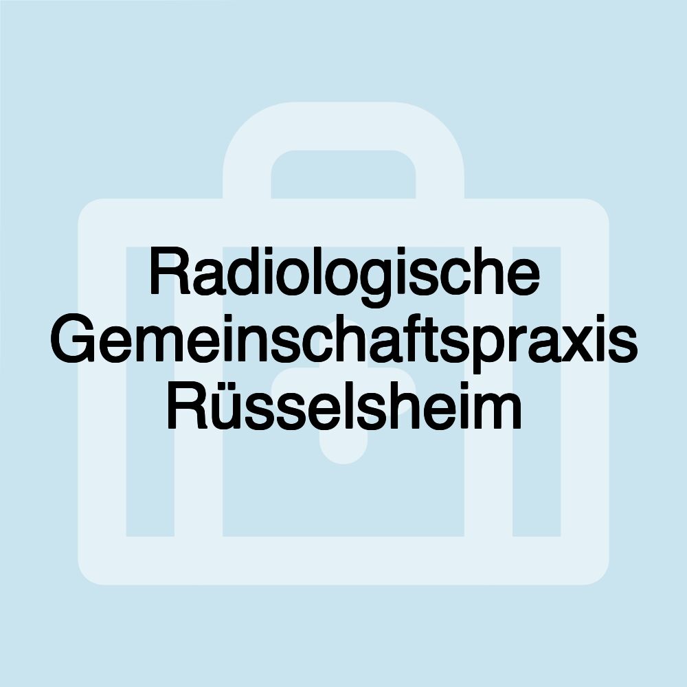 Radiologische Gemeinschaftspraxis Rüsselsheim