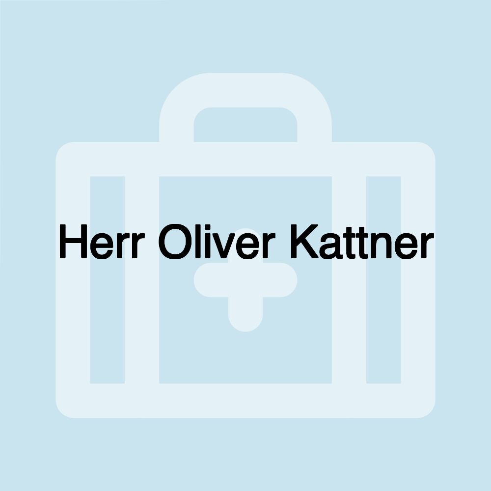 Herr Oliver Kattner