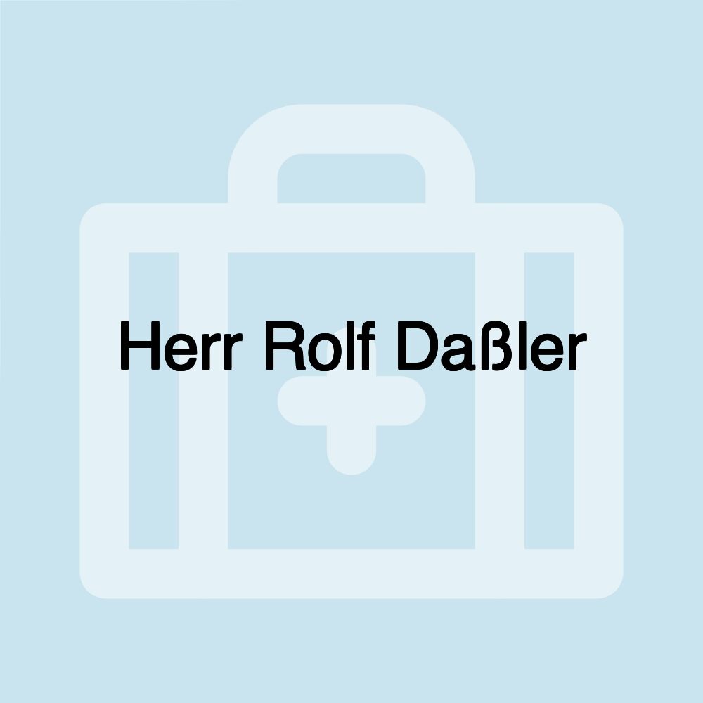 Herr Rolf Daßler