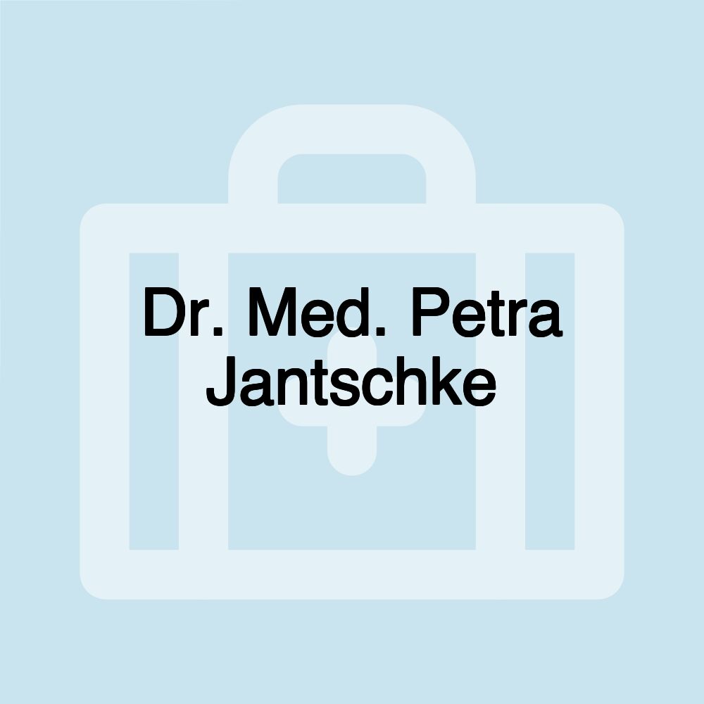 Dr. Med. Petra Jantschke