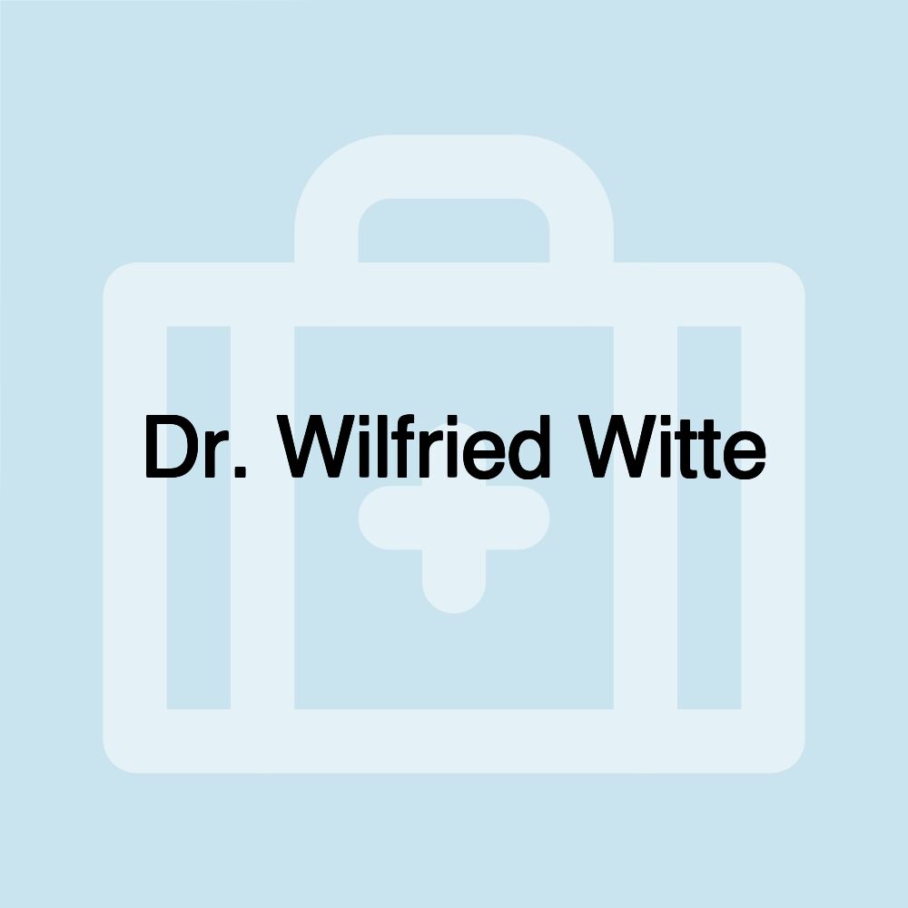 Dr. Wilfried Witte