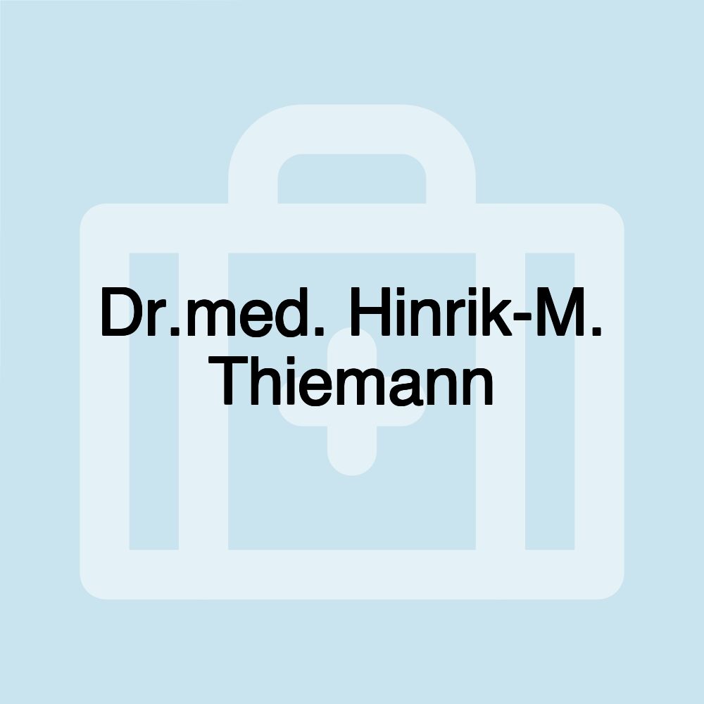 Dr.med. Hinrik-M. Thiemann