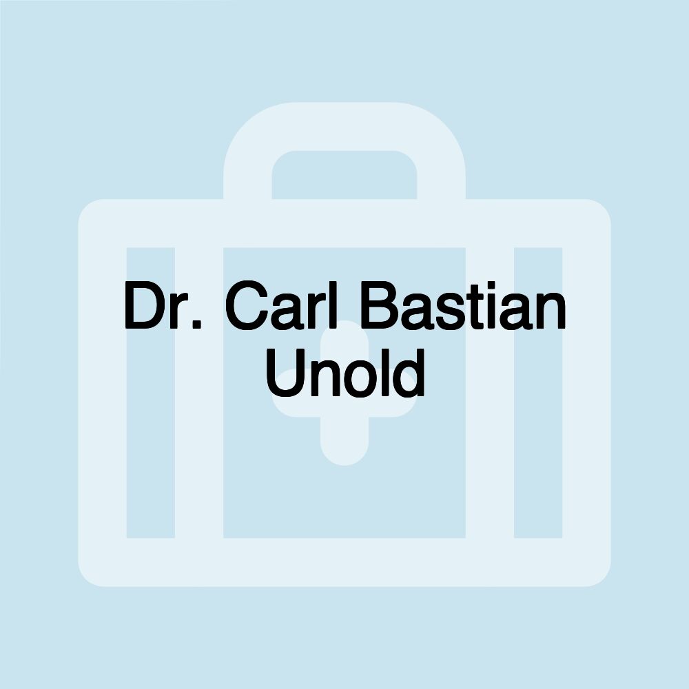 Dr. Carl Bastian Unold