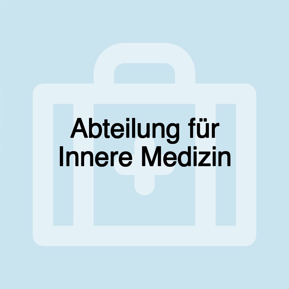 Abteilung für Innere Medizin