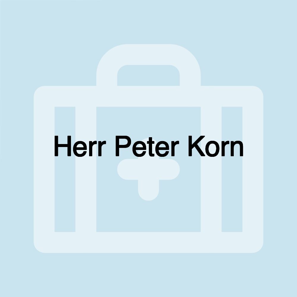 Herr Peter Korn