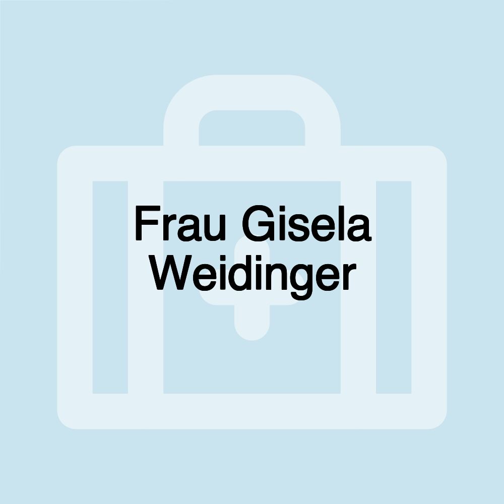 Frau Gisela Weidinger