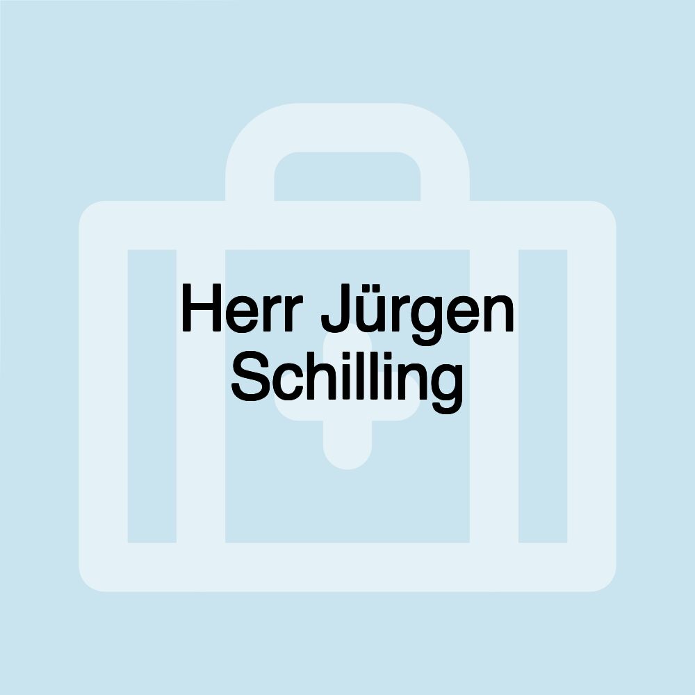 Herr Jürgen Schilling