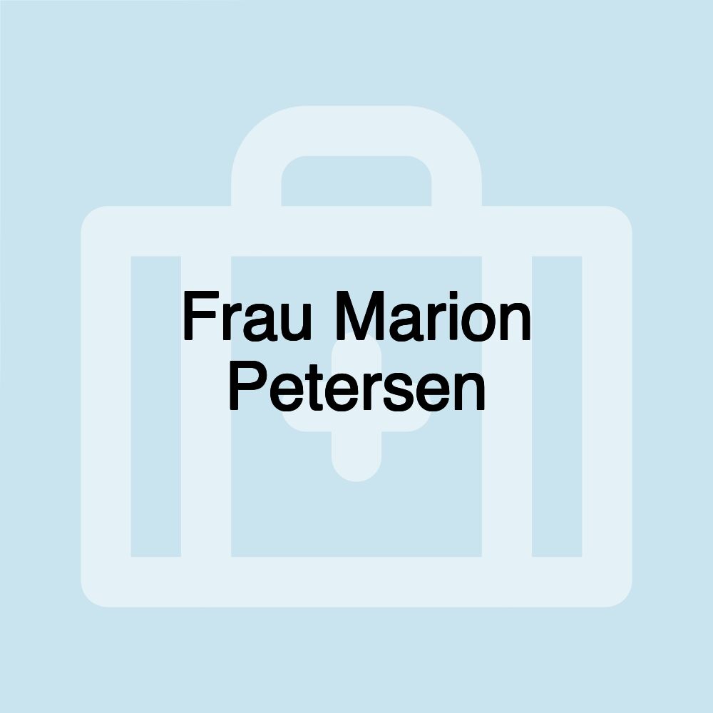 Frau Marion Petersen