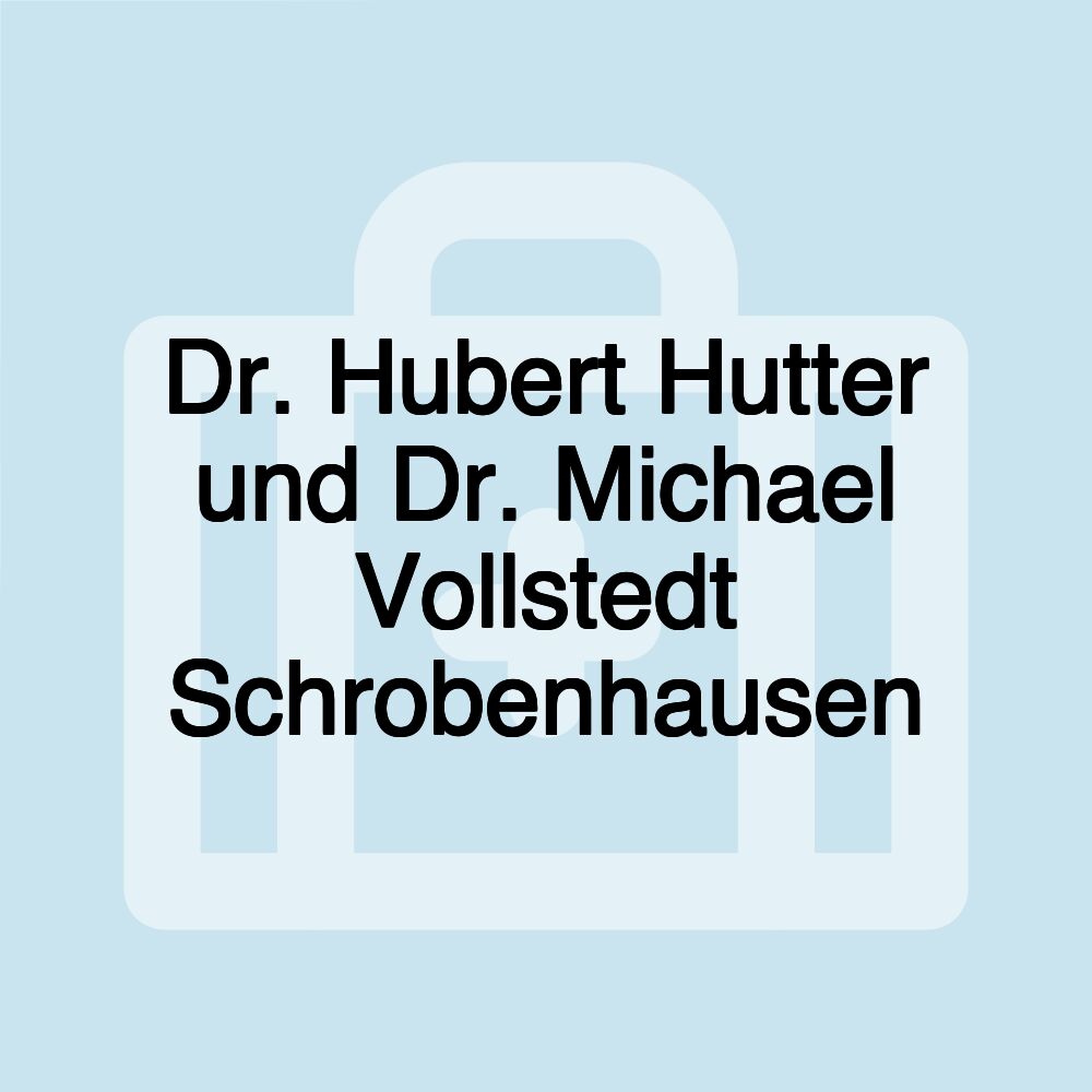 Dr. Hubert Hutter und Dr. Michael Vollstedt Schrobenhausen