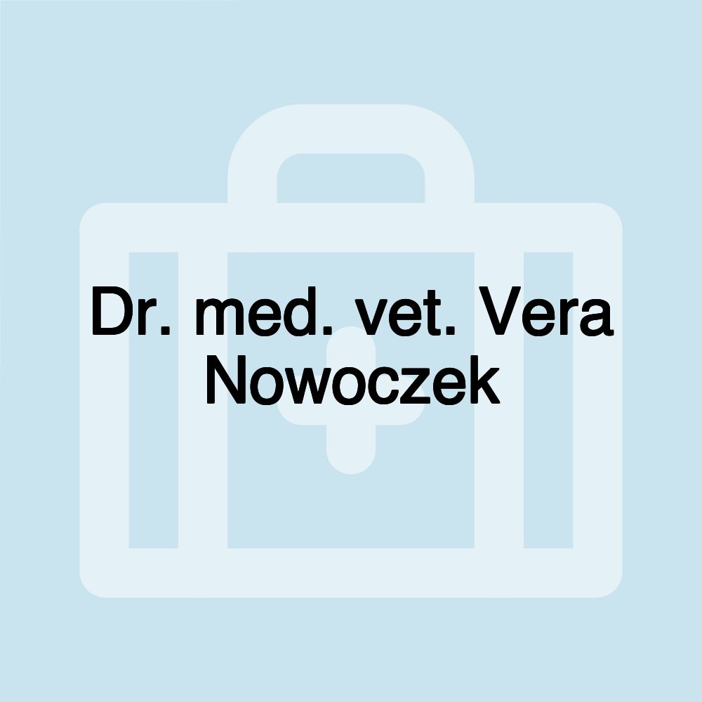 Dr. med. vet. Vera Nowoczek