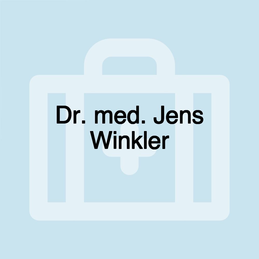 Dr. med. Jens Winkler