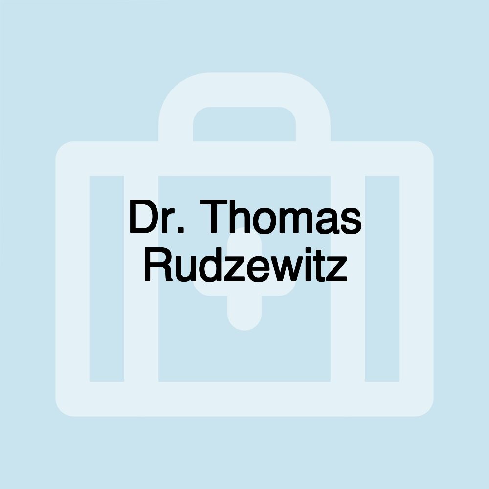 Dr. Thomas Rudzewitz