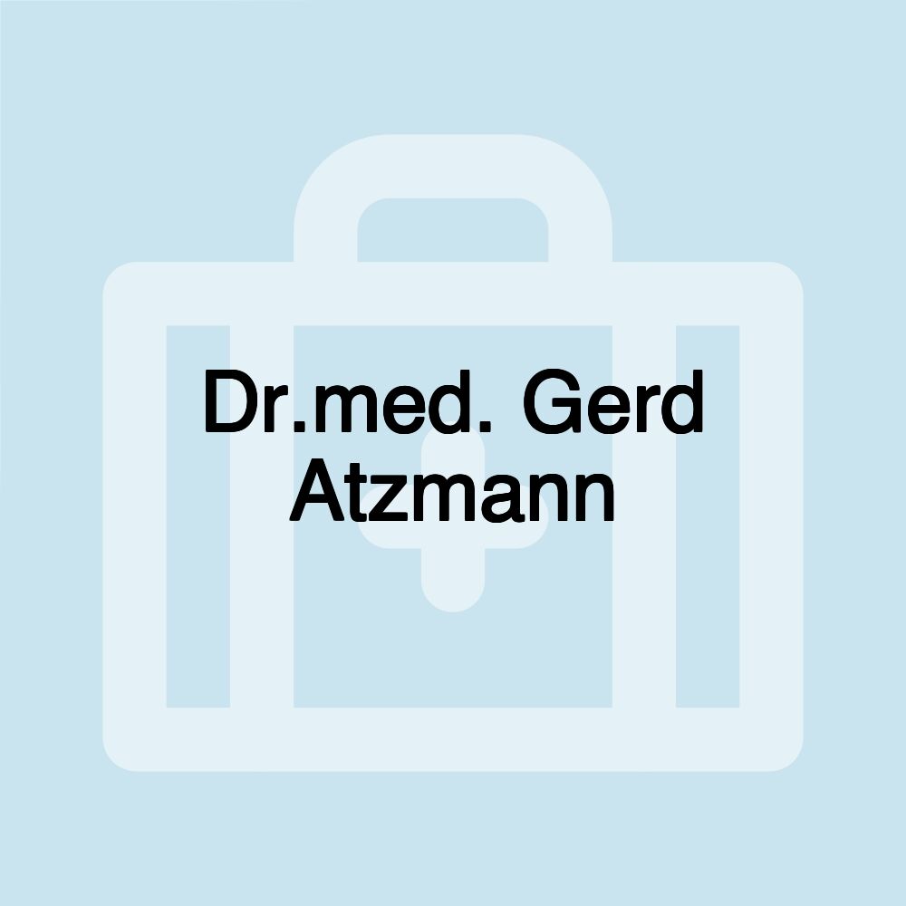 Dr.med. Gerd Atzmann