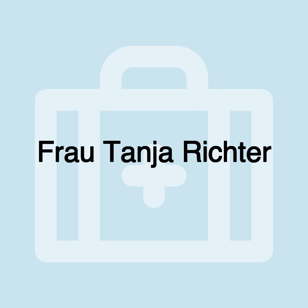 Frau Tanja Richter