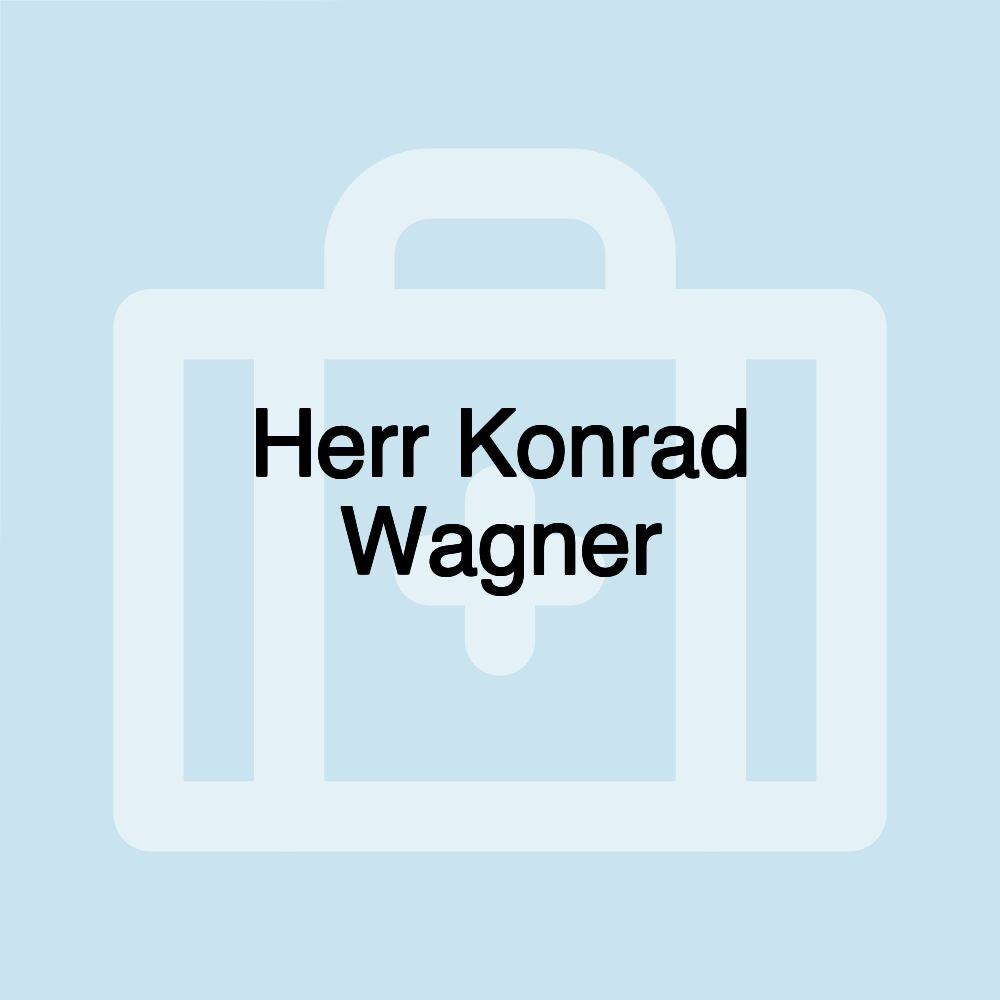 Herr Konrad Wagner