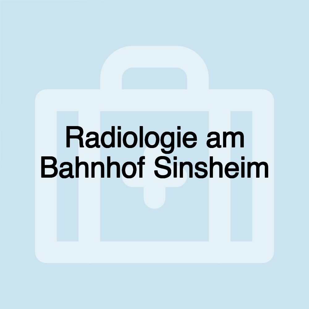 Radiologie am Bahnhof Sinsheim