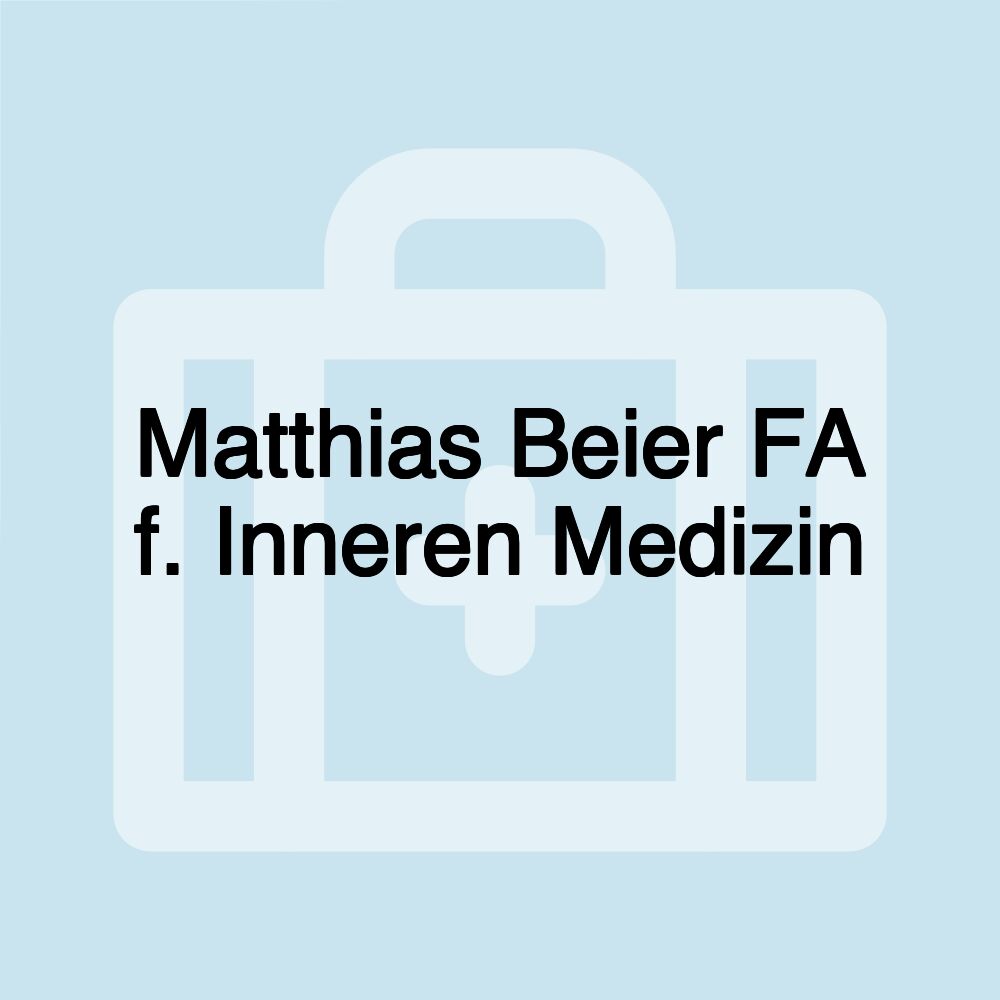 Matthias Beier FA f. Inneren Medizin