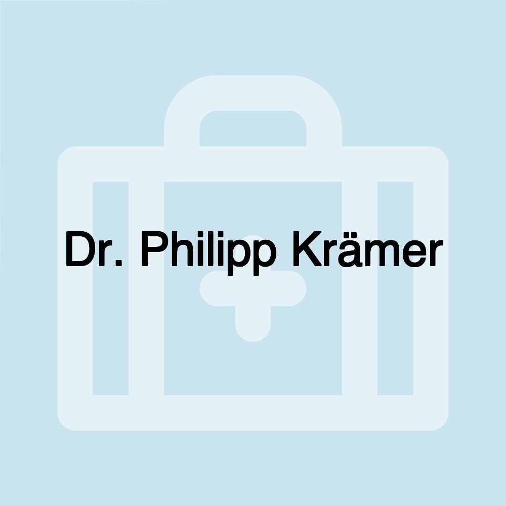 Dr. Philipp Krämer