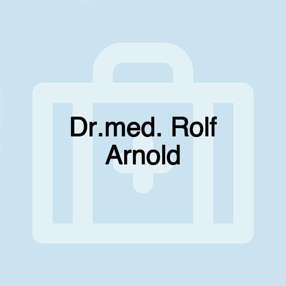 Dr.med. Rolf Arnold