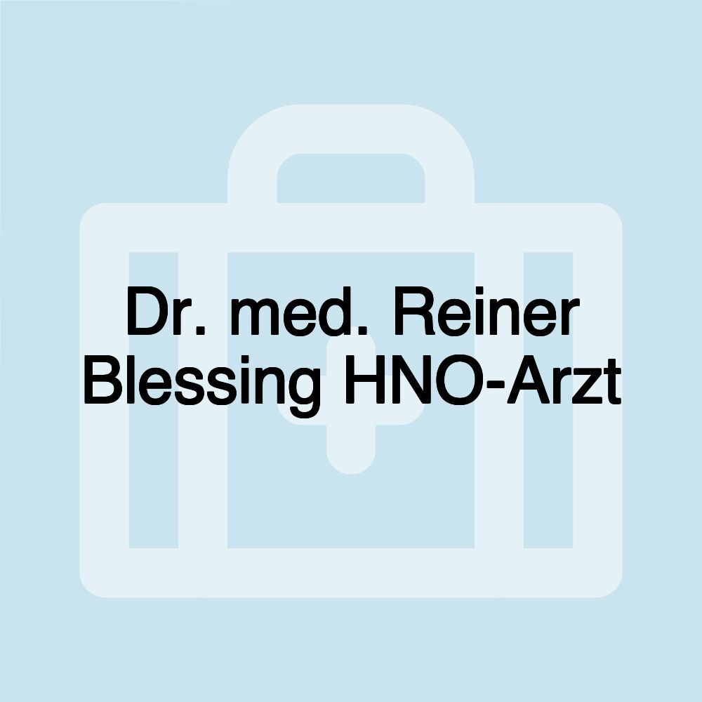 Dr. med. Reiner Blessing HNO-Arzt