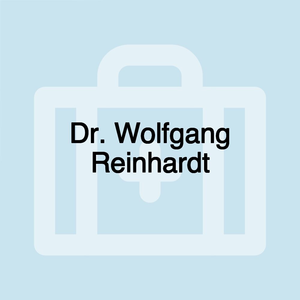 Dr. Wolfgang Reinhardt