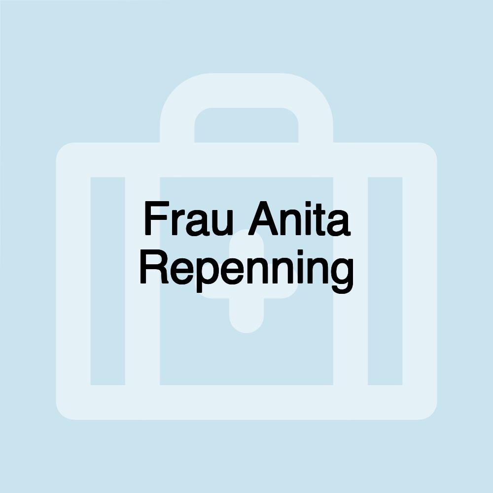 Frau Anita Repenning