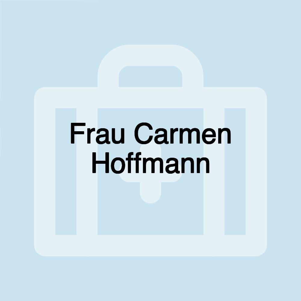 Frau Carmen Hoffmann