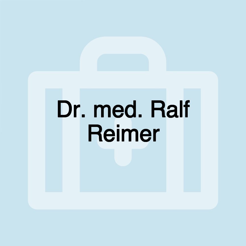 Dr. med. Ralf Reimer