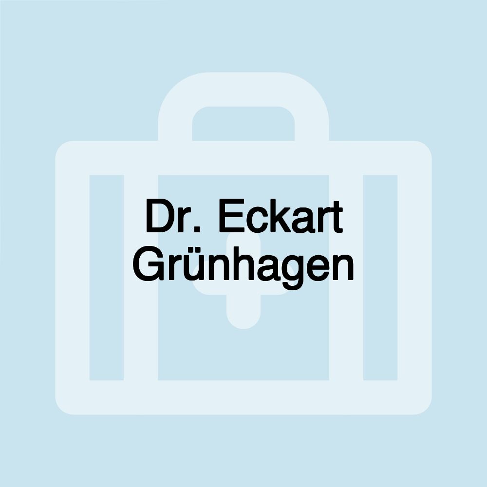 Dr. Eckart Grünhagen