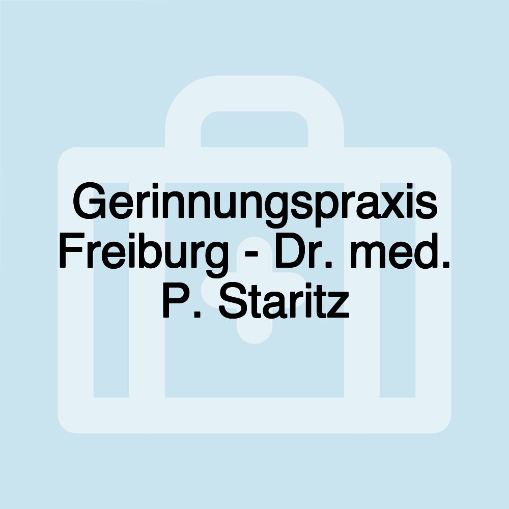 Gerinnungspraxis Freiburg - Dr. med. P. Staritz