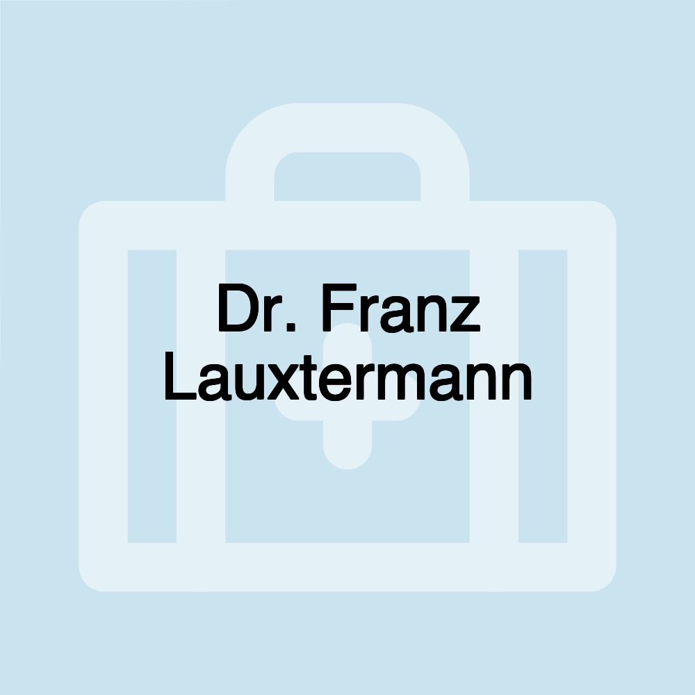 Dr. Franz Lauxtermann